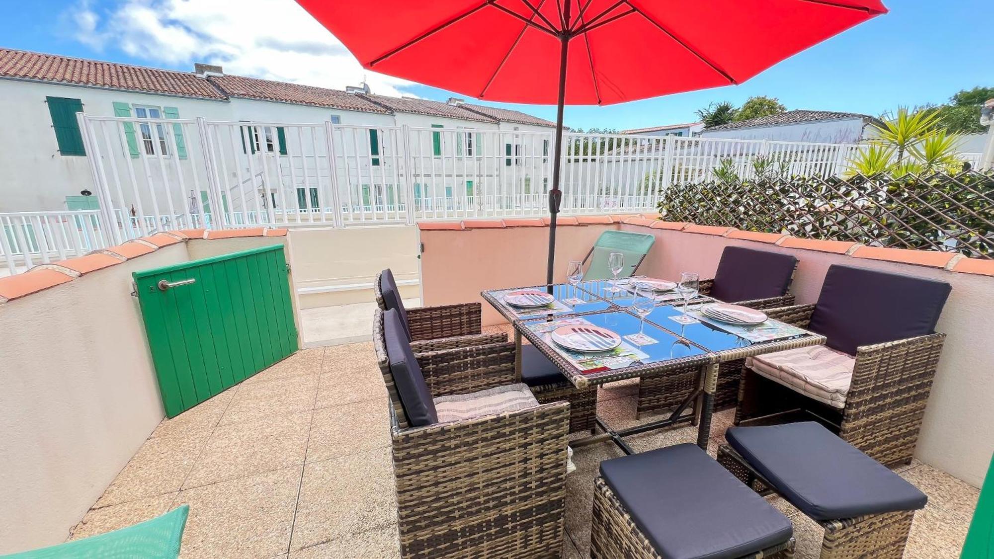 Jolie Maison A Etage En Residence Avec Piscine Saint-Martin-de-Re Ngoại thất bức ảnh
